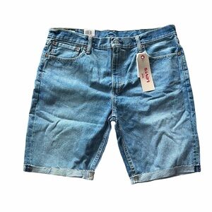 Levi's Men's Mid Wash Blue Denim Shorts